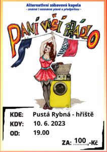 Paní věší prádlo